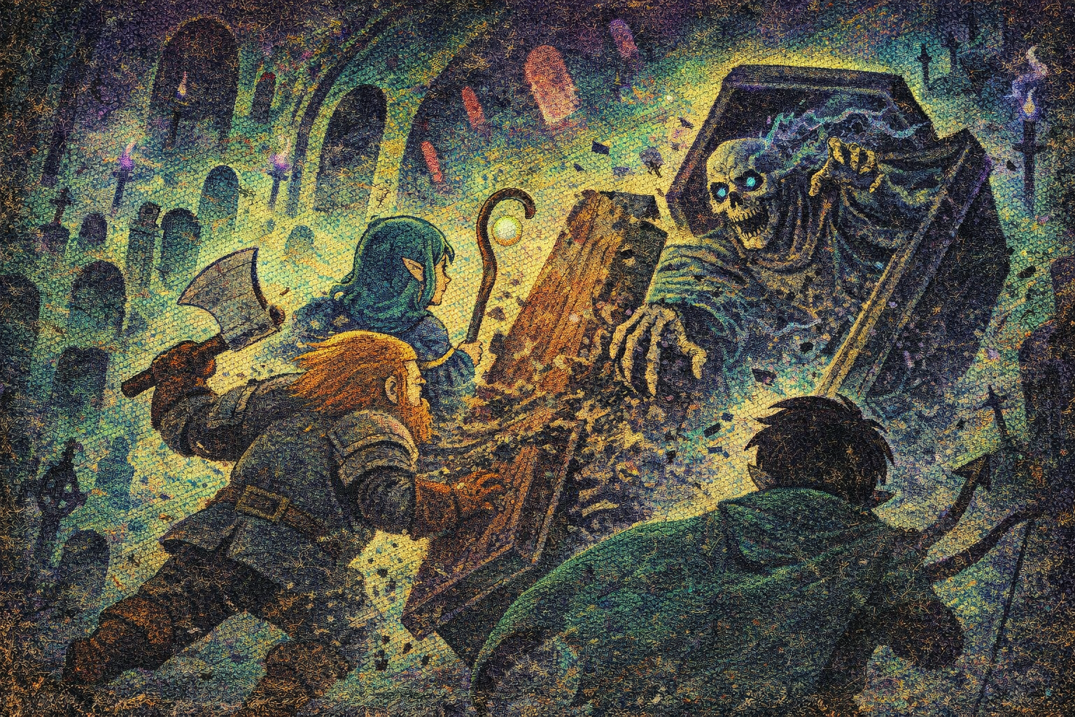 Hollow Mausoleum of the Pale Lich dungeon cover art