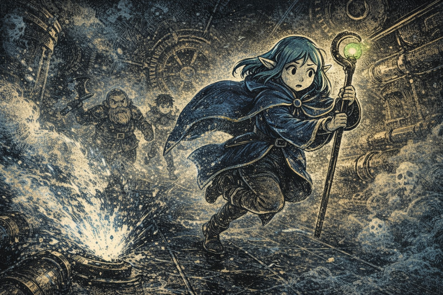 Brass Mechanism of the Sundered Spring dungeon cover art