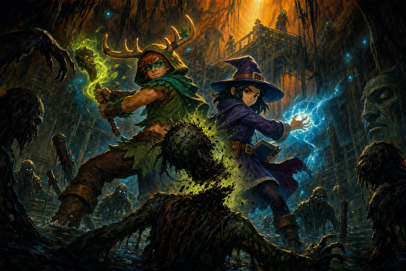 Whispering Mire of Stilt and Bone dungeon cover art